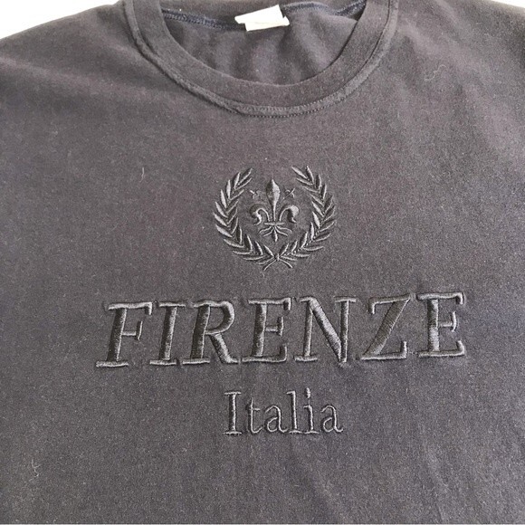 ITS Firenze Italia Made In Italy Dark Navy 100% Cotton Short Sleeve Shirt Large - Picture 2 of 10